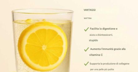 Acqua e limone sano