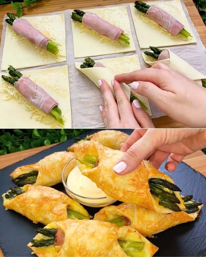 Asparagi in pasta sfoglia