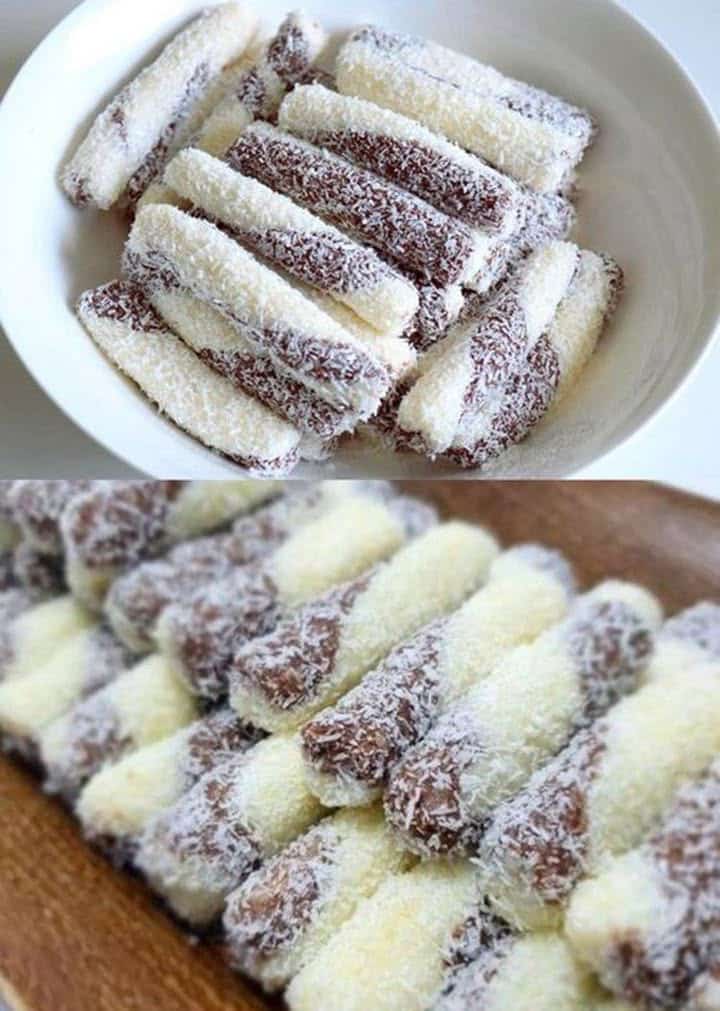 Bastoncini di cocco croccanti