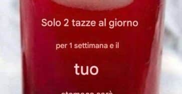 Bevanda brucia grassi veloce
