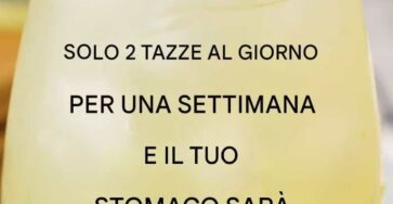 Bevanda per un ventre piatto