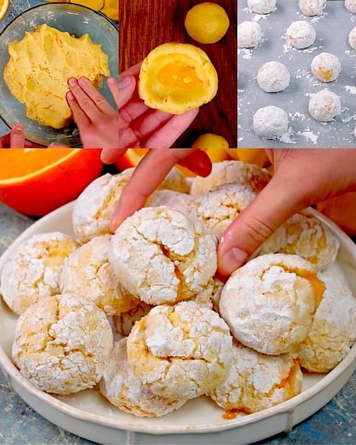 Biscotti all'arancia glassati