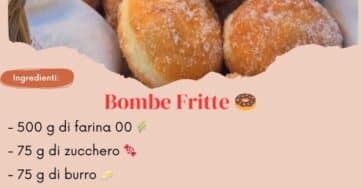 Bombe fritte dolci soffici