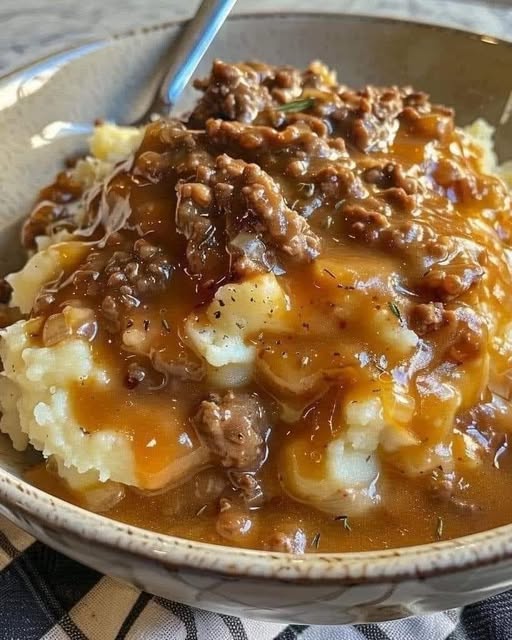 Carne macinata e purè