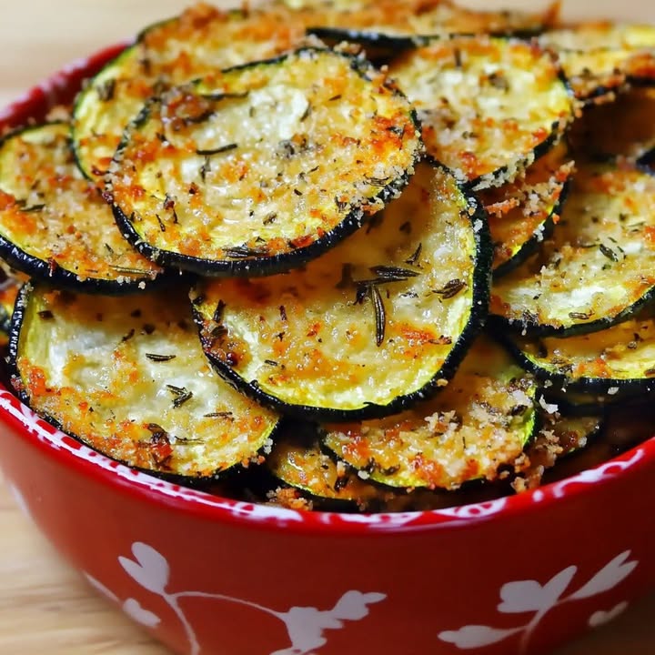 Chips di zucchine croccanti
