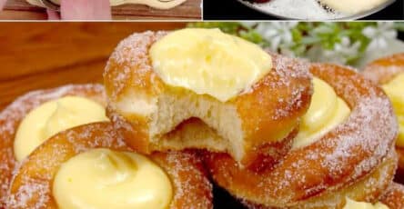 Ciambelle alla crema irresistibili