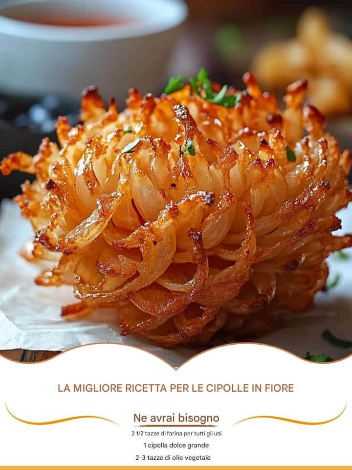 Cipolla in fiore fritta