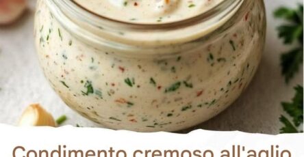 Condimento cremoso all'aglio