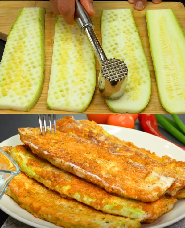 Costolette di zucchine croccanti