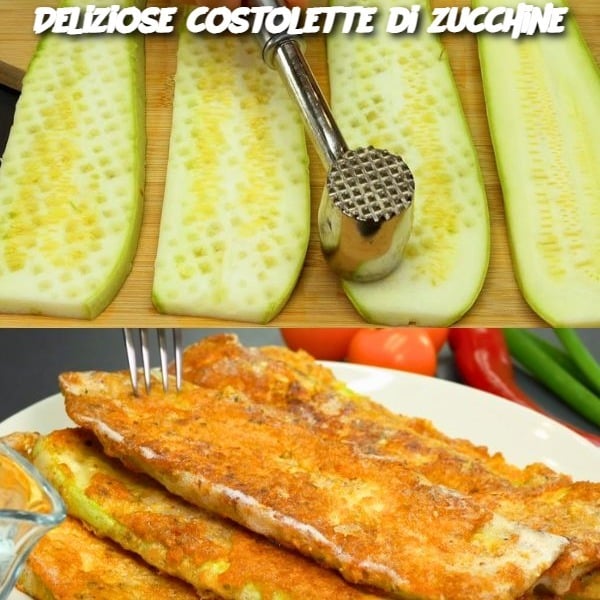 Costolette di zucchine gustose