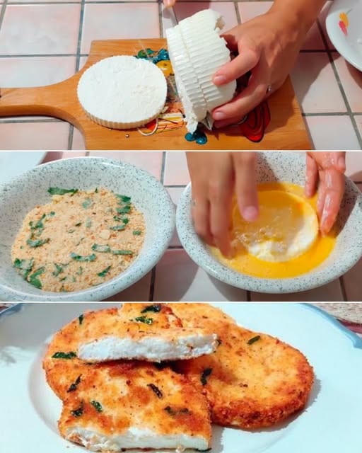 Cotolette di ricotta gustose
