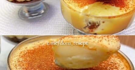 Dessert al latte delizioso