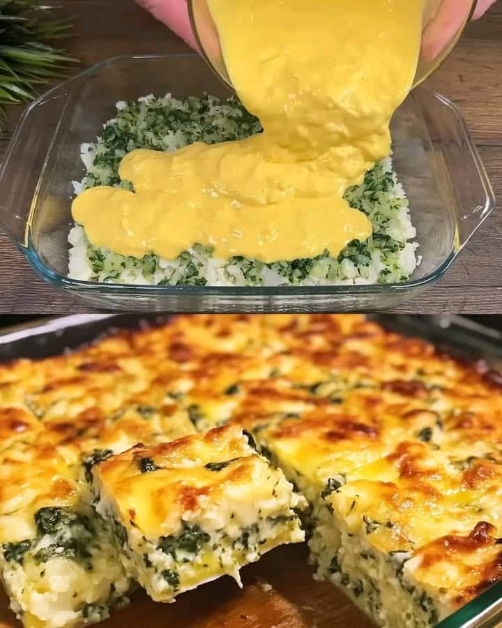 Frittata di cavolfiore e spinaci