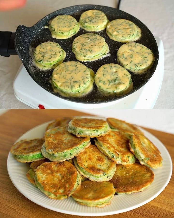 Frittelle di zucchine leggere
