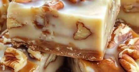 Fudge cioccolato bianco noci