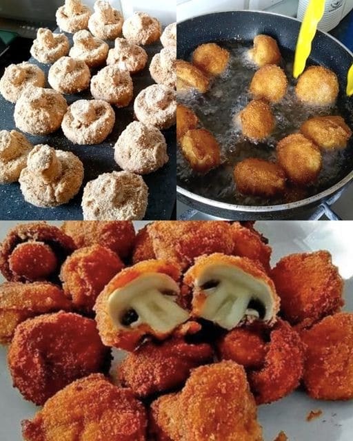 Funghi fritti croccanti e saporiti