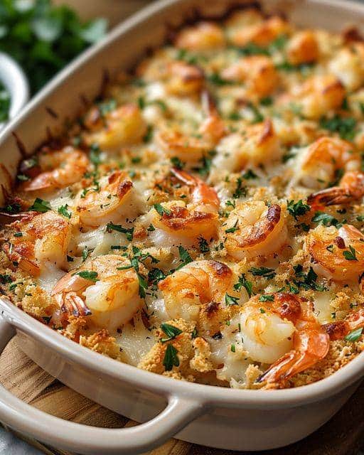 Gamberetti ripieni al forno