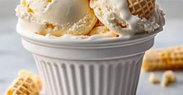 Gelato alla vaniglia cremoso
