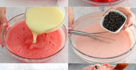 Gelato estivo all'anguria