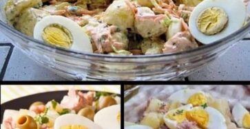 Insalata di patate con tonno