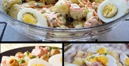 Insalata di patate con tonno