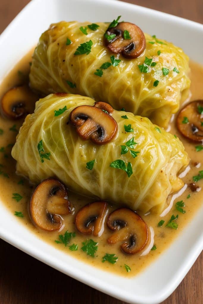 Involtini di cavolo con salsa