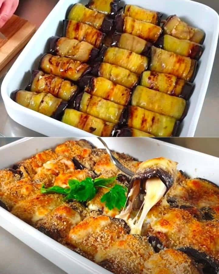 Involtini di melanzane al forno