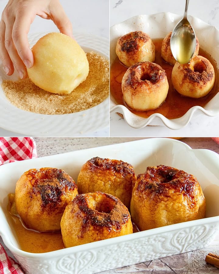 Mele al forno semplici