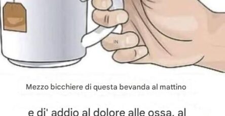 Mezzo bicchiere al mattino