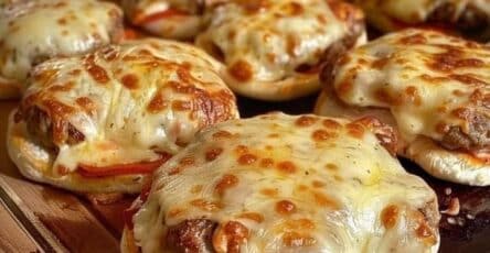 Mini pizza hamburger deliziosa