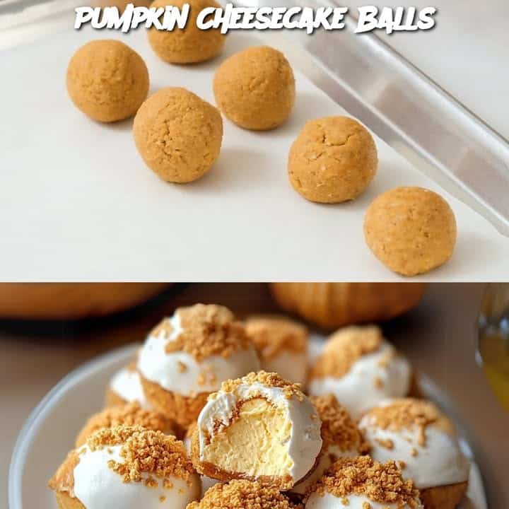 Palline di cheesecake di zucca