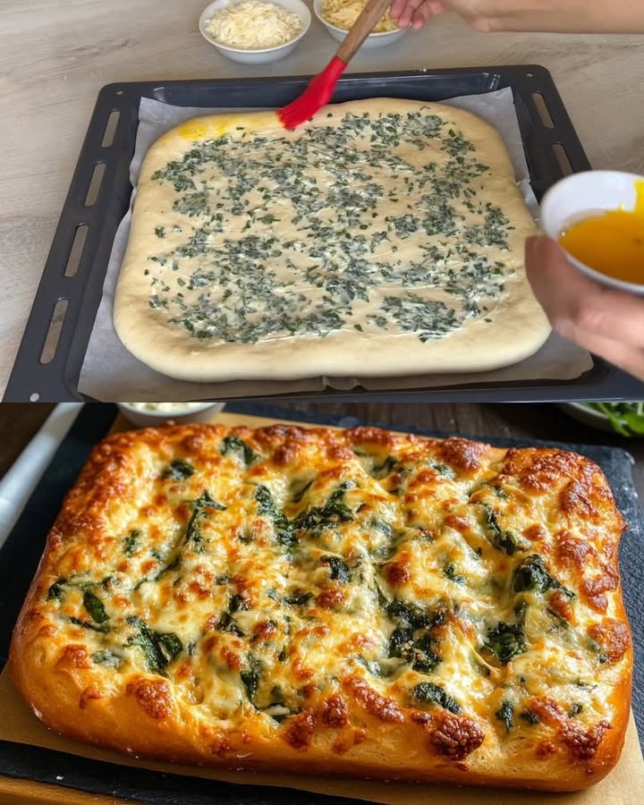 Pane agli spinaci al formaggio