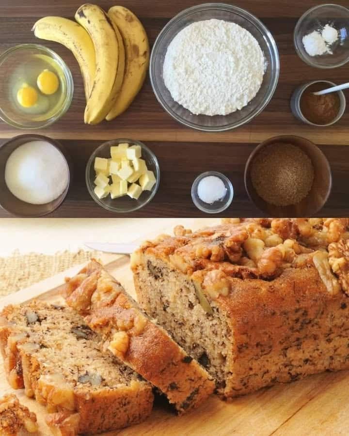 Pane di banana umido