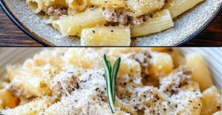 Pasta con salsiccia e panna