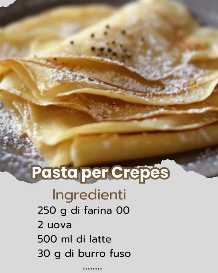 Pasta per Crepes ricetta