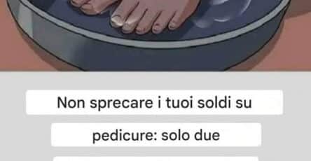 Pedicure con bicarbonato sodio