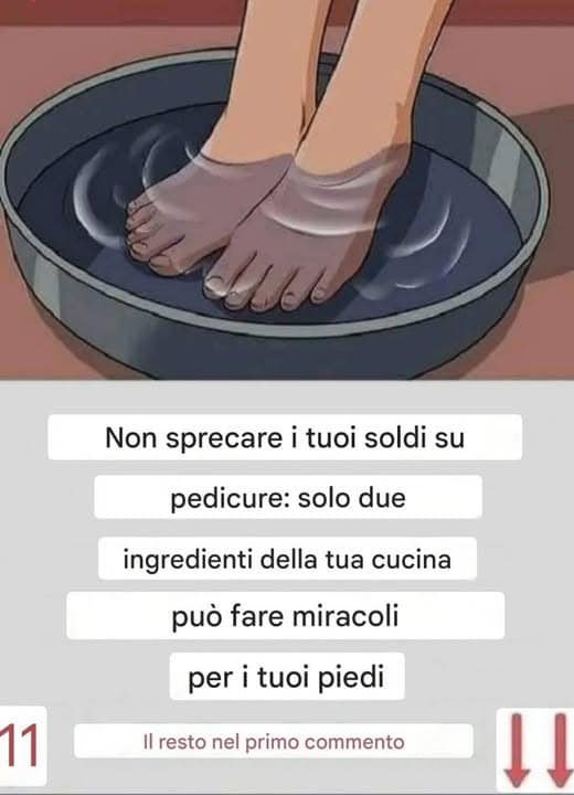 Pedicure con bicarbonato sodio