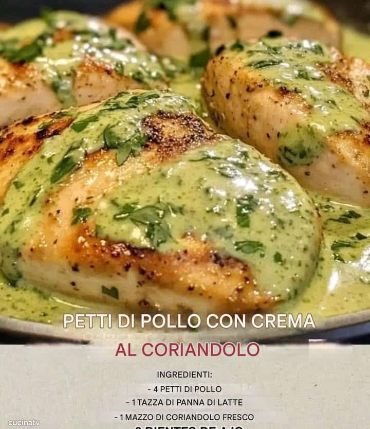 Petti di pollo al coriandolo