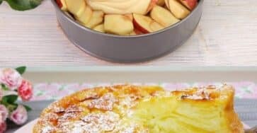 Torta di mele cremosa