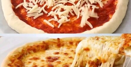 Pizza con crosta ripiena