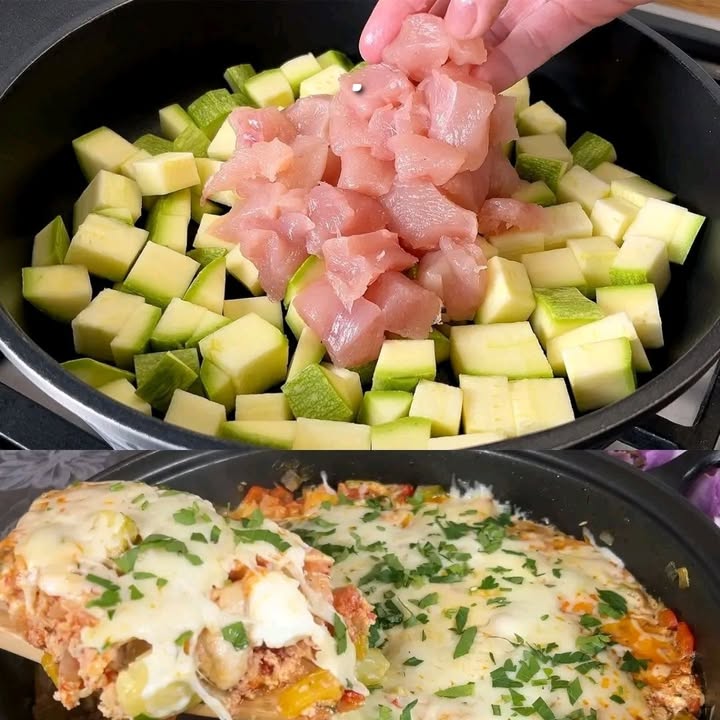 Pollo e zucchine deliziose
