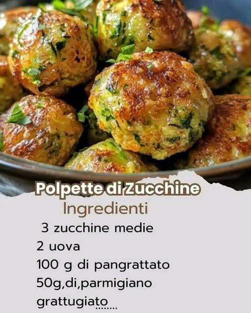 Polpette di zucchine gustose