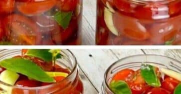 Pomodorini con olio e basilico