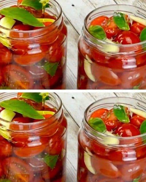 Pomodorini con olio e basilico