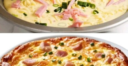 Quiche senza crosta prosciutto