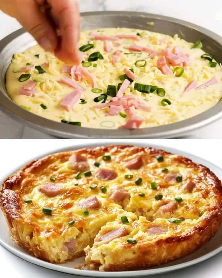 Quiche senza crosta prosciutto