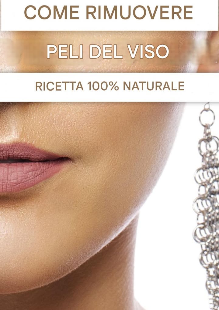 Rimozione peli viso naturale