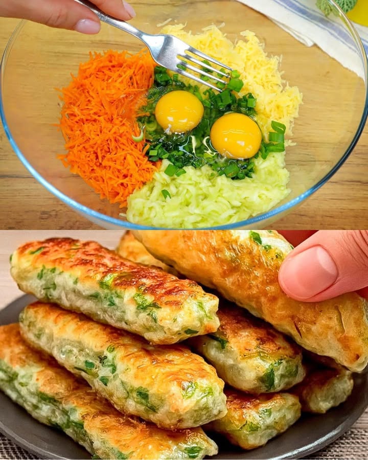 Rotoli di verdure al forno