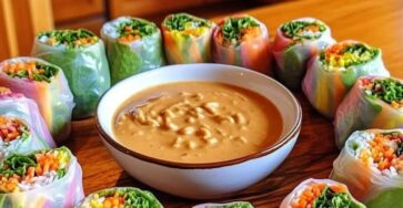 Rouleaux di verdure con salsa