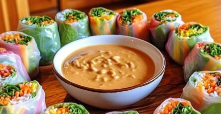 Rouleaux di verdure con salsa